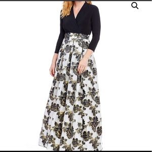 Leslie Fay Floral Gown
